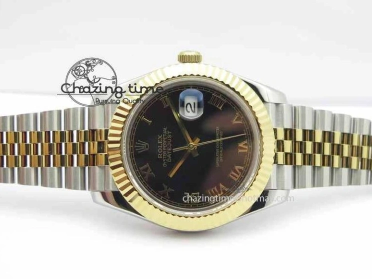0210 DateJust II 41mm SS YG BP Maker Best Edition Black Roman Dial On Jubilee Bracelet A DailyWear 3665